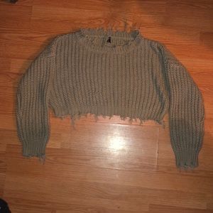 Crop top sweater